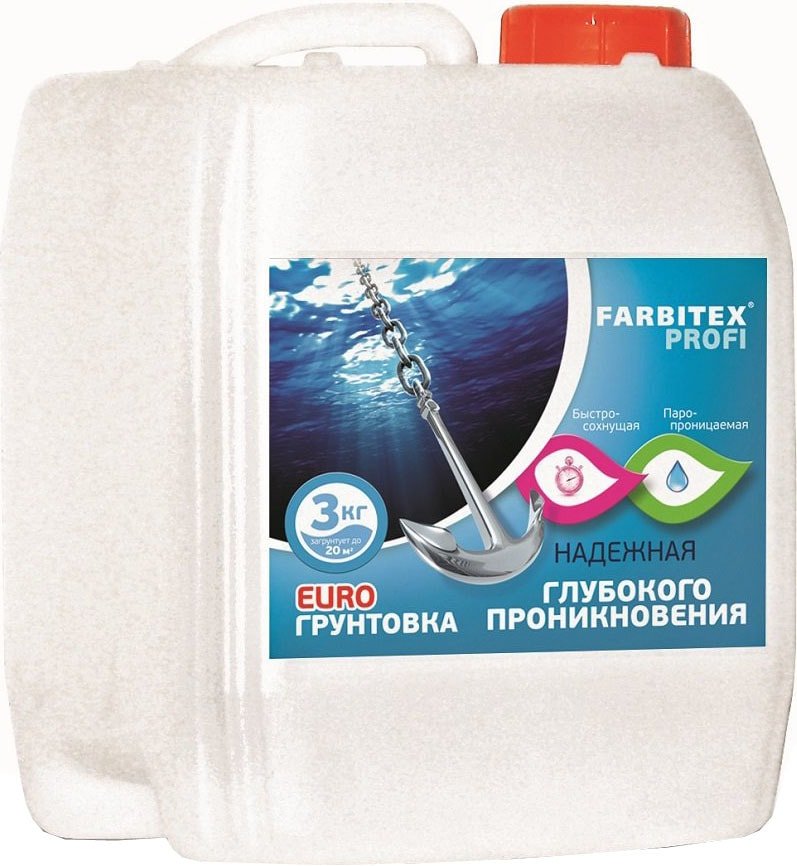 

Акриловая грунтовка Farbitex Profi Глубокого проникновения 5 кг