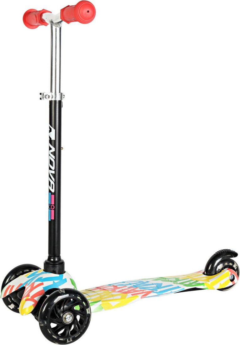 Трехколесный самокат Novatrack Disco-kids Graffiti 120H.DISCOKIDS.WB24