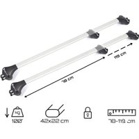 Поперечины Modula Oval Bar System MOCSOB0AL009 (алюминиевый)