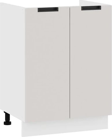 

Шкаф напольный Трия Гренада с двумя дверями 1Н6М (белый/холст мокко)