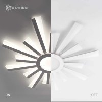 Припотолочная люстра Estares Teresa 100W R-APP-680x50-White/White-220-IP20