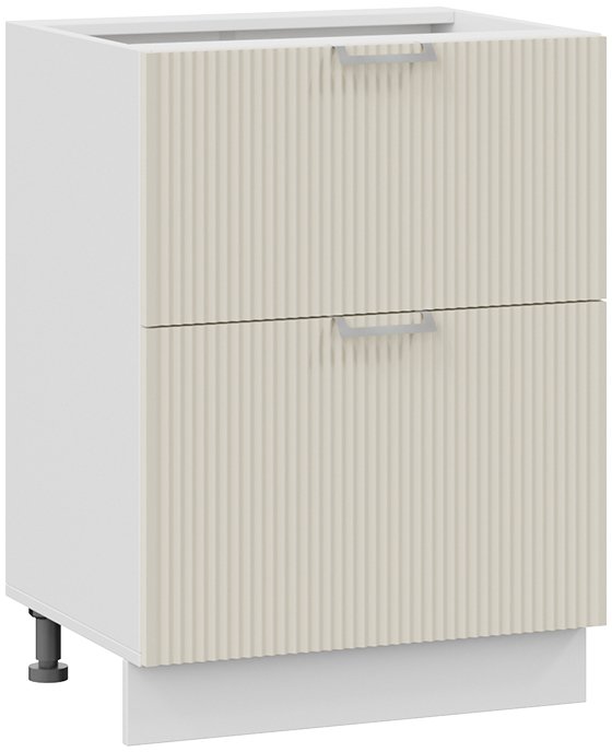 

Шкаф напольный Трия Кимберли 1Н6Я2 (белый/крем)