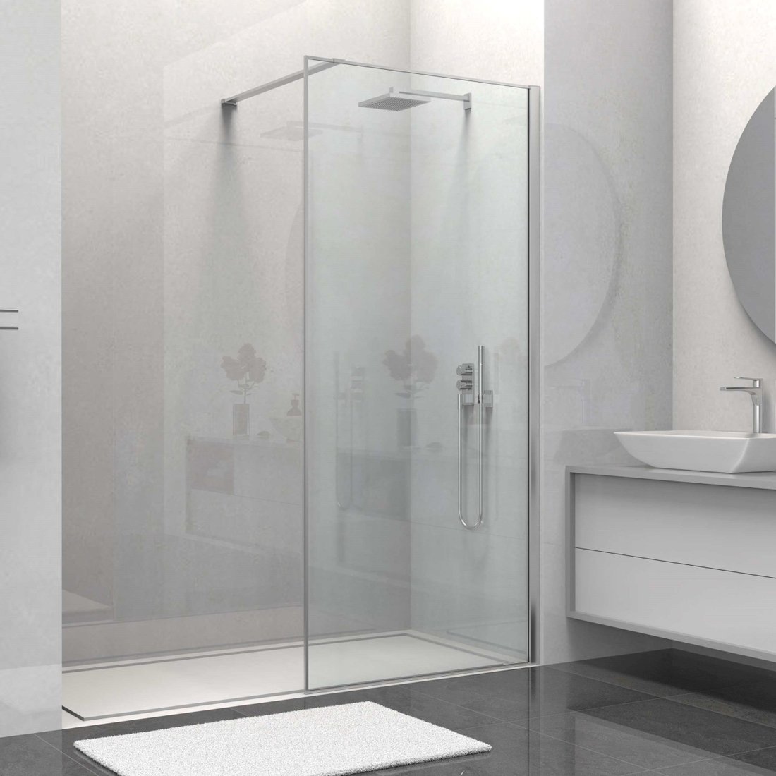 Душевая стенка Vincea Walk-In VSW-1HS100CL