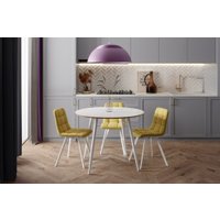 Стул Notta Чилли (белый/горчичный)