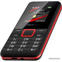 Телефон TeXet TM-207 (черный/красный)