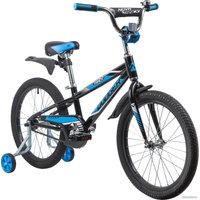 Детский велосипед Novatrack Dodger 20 2024 (черный)