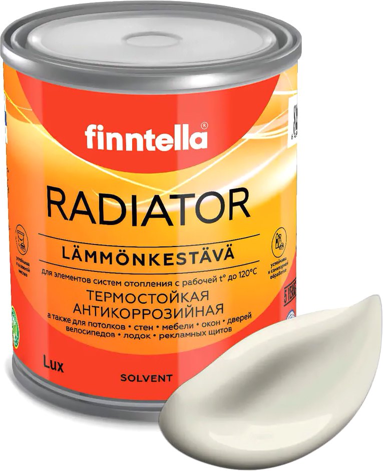 

Краска Finntella Radiator Albiino F-19-1-1-FL123 0.9 л (бледно серо-желтый)