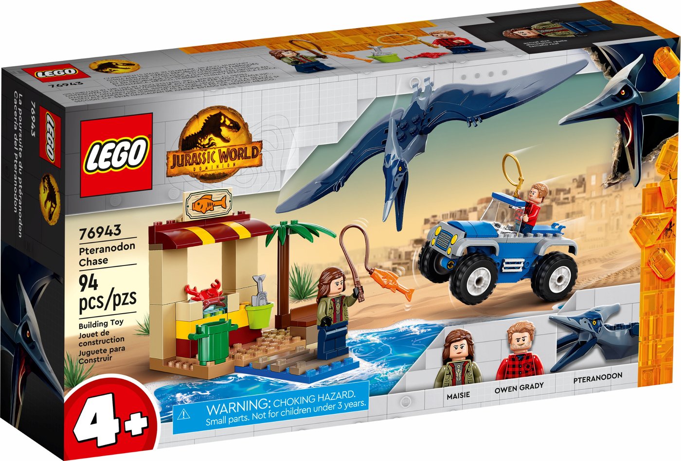 

Конструктор LEGO Jurassic World 76943 Погоня за птеранодоном