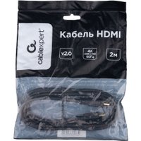 Кабель Cablexpert CC-HDMI4L-2M HDMI - HDMI (2 м, черный)
