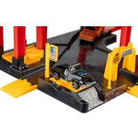 Детские автотреки, трассы Labalu 3-уровневый с дорогой и автомобилями P3488A-1 (красный, 3 машинки)