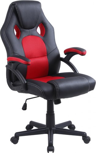 Игровое (геймерское) кресло Mio Tesoro Амароне AF-C5179 (черный/красный)