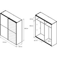 Шкаф-купе Диприз Muro Д.70010.1 (белый)