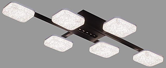 

Припотолочная люстра Aitin Pro H26187/6+1 (черный)