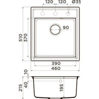 Кухонная мойка Omoikiri Daisen 46 WH (белый)