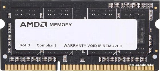 

Оперативная память AMD 4GB DDR3 SO-DIMM PC3-12800 (R534G1601S1SL-UO)