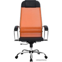 Офисное кресло Metta SU-1-BK Комплект 4, Ch ов/сечен (пластиковые ролики, оранжевый)