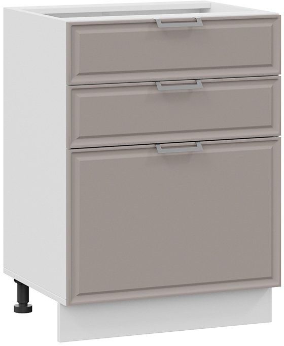 

Шкаф напольный Трия Белладжио 1Н6Я3 (белый/софт капучино)