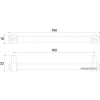 Ручка мебельная Boyard Bamboo RR008AB.4/160