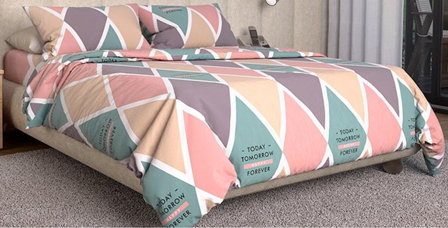 

Постельное белье Mr. Mattress Rhombus 2сп. (195x220)