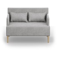 Диван Mio Tesoro Киус с подушками (микровелюр/серый №17)