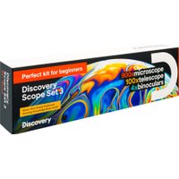 Детский микроскоп, телескоп, бинокль Levenhuk Discovery Scope 3 с книгой 77822