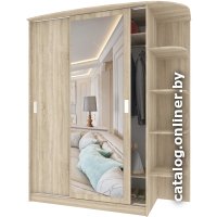 Шкаф-купе Кортекс-мебель Лагуна ШК05-01 правая консоль (дуб сонома)