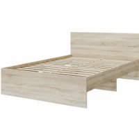 Кровать MLK Лори с ящиками 160х200 (дуб сонома/белый)