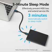 Бокс для накопителей 2.5" Vention KPAB0