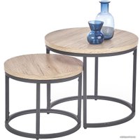 Журнальный столик Halmar Oreo 2 стола (дуб сан ремо)