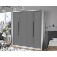 Шкаф распашной Интерлиния Концепт Тренд КТ-Ш4 (белый платинум/дуб серый)