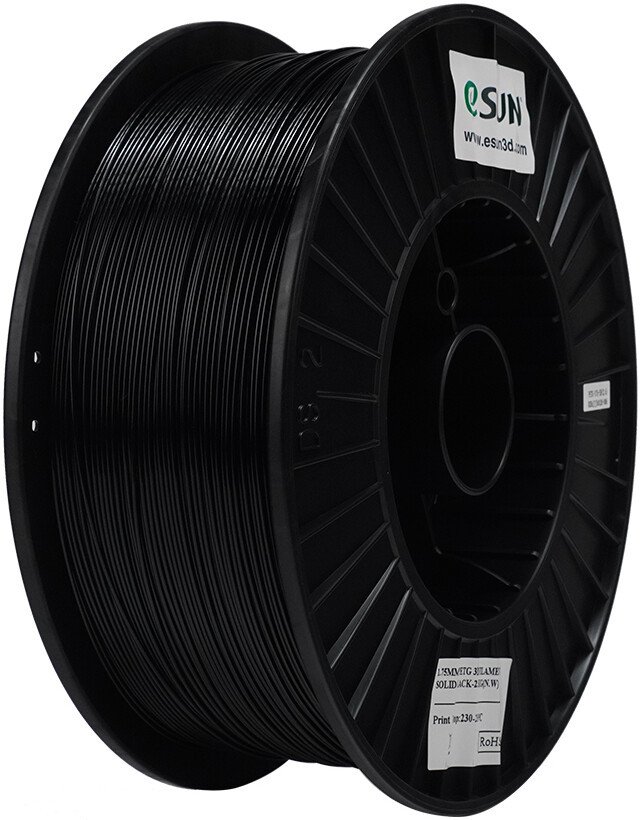 Филамент eSUN PETG PETG175B2.5B1 (1.75 мм, 2.5 кг, черный)