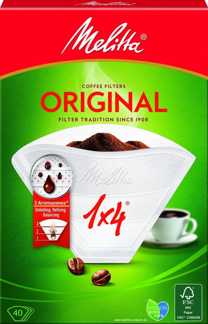 

Фильтр для кофе Melitta 1x4-40 Original (белый)