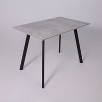 Кухонный стол ЭлиГард Solo 102x67 (бетон/черный)