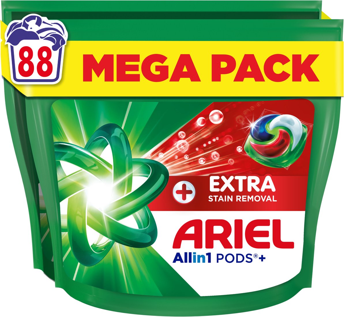 Капсулы для стирки Ariel Pods+ All in 1 Extra Stain Removal (88 шт)