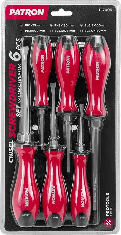 

Набор отверток Patron P-7006 (6 предметов)