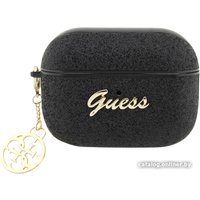 Чехол CG Mobile Guess Glitter Flakes Metal Logo with Charm для AirPods Pro 2 GUAP2GLGSHK (черный)