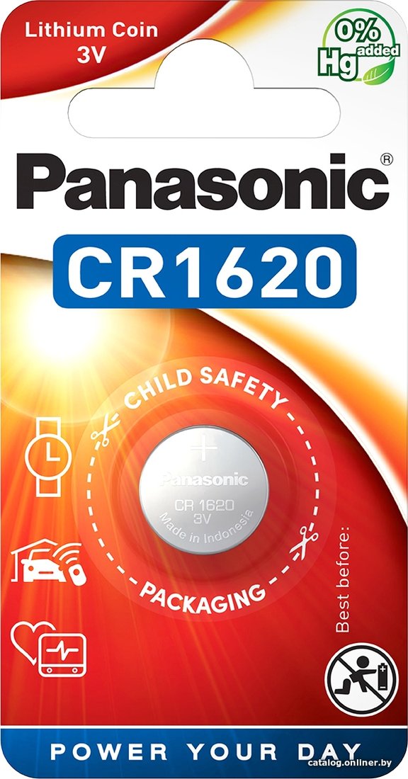Батарейка Panasonic CR1620 CR-1620EL/1B