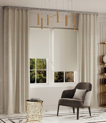 Штора Legrand Аллюр 1.8x2.6 м (серо-золотой)