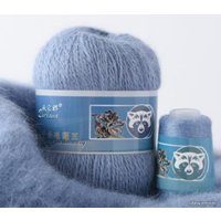 Набор пряжи для вязания ХоббиБум Пух норки 847 50 г 340 м (серо-голубой)
