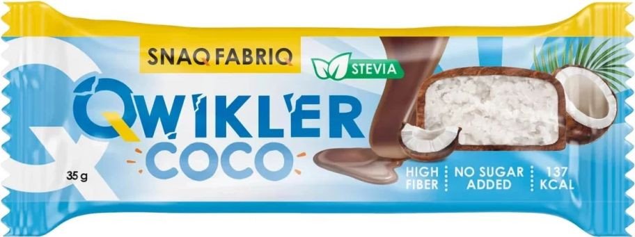 

Протеиновый батончик Snaq Fabriq Qwikler (35 г, кокосовый)