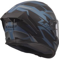 Мотошлем LS2 FF820 Rapid III Xtrem (2XS, черный/синий бензин)