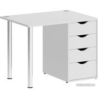 Стол Riva Home Office VR.SP-3-98.4 Silver (белый) в Борисове