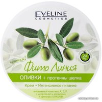  Eveline Cosmetics Крем для тела Фито линия оливки протеины шелка интенсивное питание 210 мл