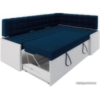 Угловой диван Мебель-АРС Ганновер правый 208x82x133 (темно-синий Luna 034)