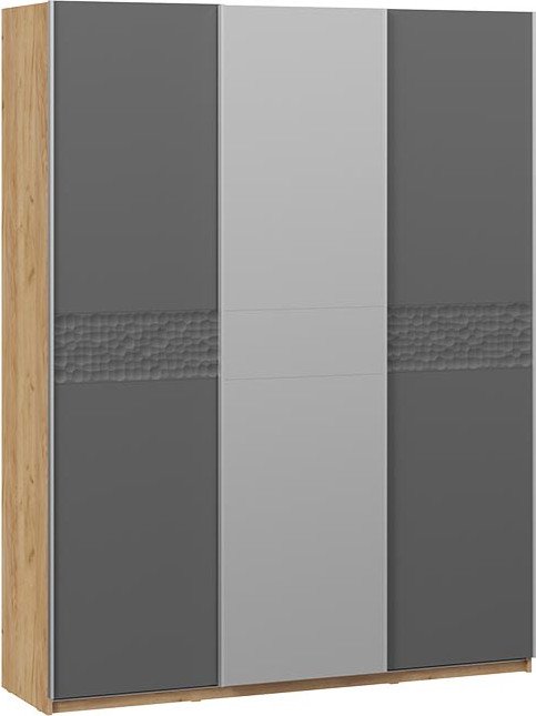 

Шкаф-купе Трия Оскар Скания Т2 1800 268714 (ручка серебро/дуб крафт золотой/серый графит/графит матовый)