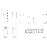 Кашпо Berkano Светящееся Keila 110 DB (белый, RGB подсветка)