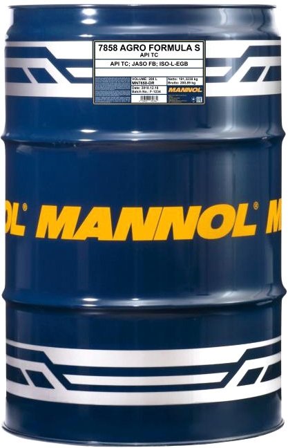 

Моторное масло Mannol Agro Formula S 208л