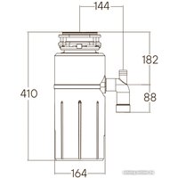 Измельчитель пищевых отходов Paulmark Intenso Pro-1000
