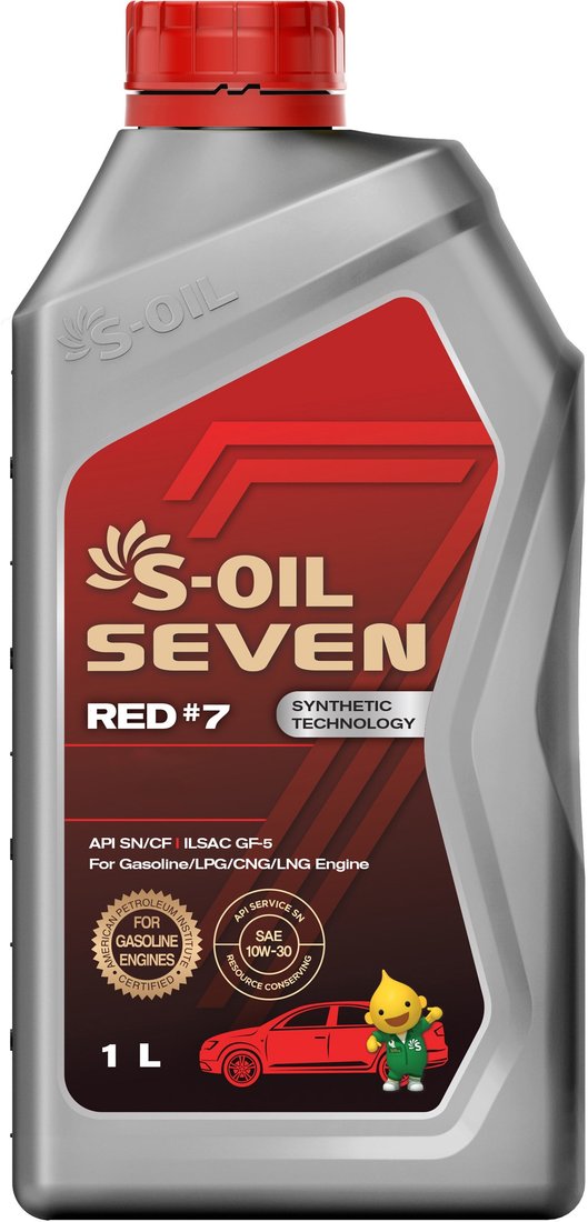 

Моторное масло S-OIL SEVEN RED #7 SN 5W-30 1л