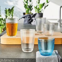 Набор стаканов для воды и напитков Bormioli Rocco Лайн 5.80502-6 (голубой, 290 мл, 6 шт)